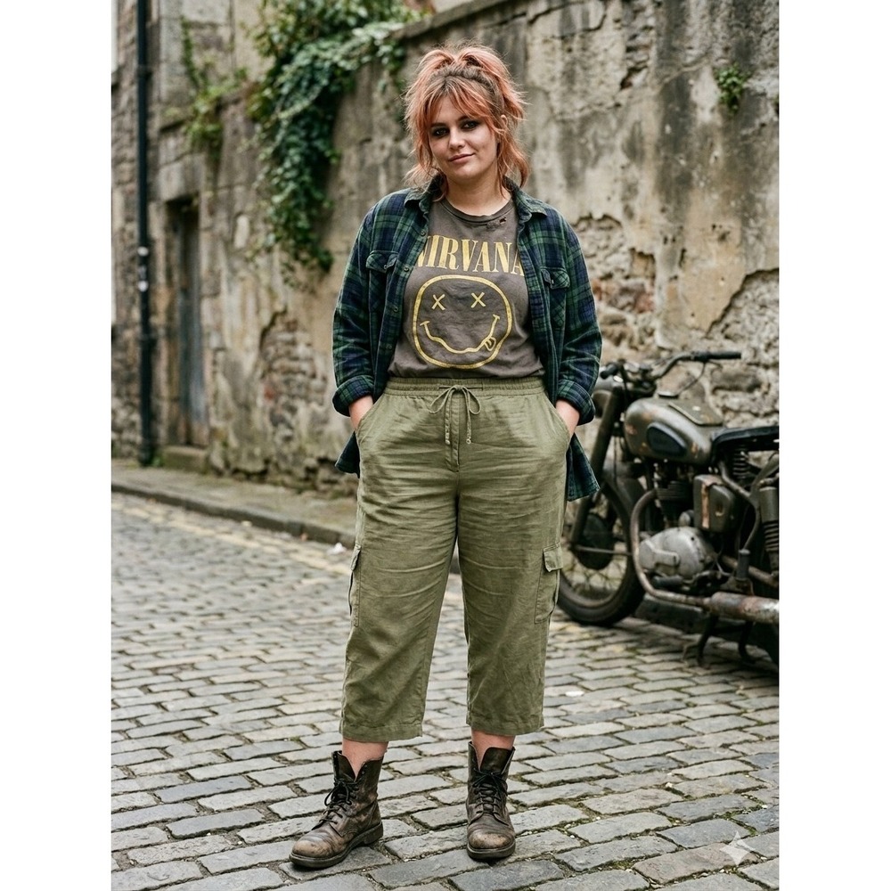 Marsh Landing Relaxed Utility Pants Cargo‎ Granola Military Workwear Indie XL